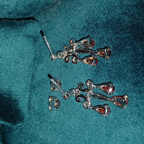 Garnet Chandelier Earrings - Picture 4 of 7